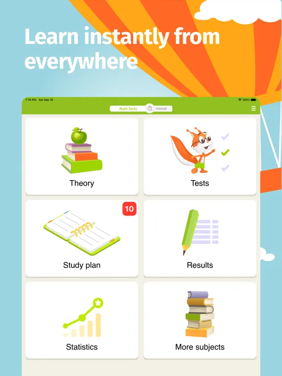 Math Tests - learn mathematics iPad  スクリーンショット