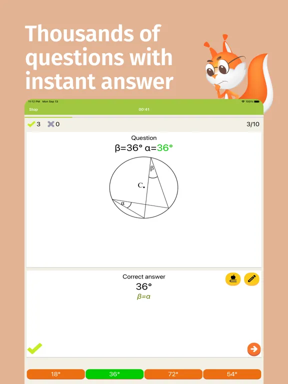 Math Tests - learn mathematics iPad  スクリーンショット
