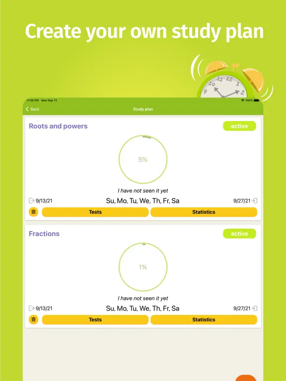 Math Tests - learn mathematics iPad  スクリーンショット