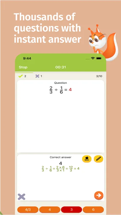 Math Tests - learn mathematics スクリーンショット