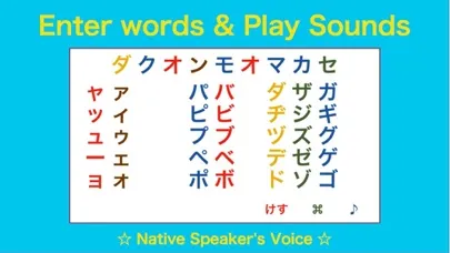Zrzuty ekranu Japanese KATAKANA Board