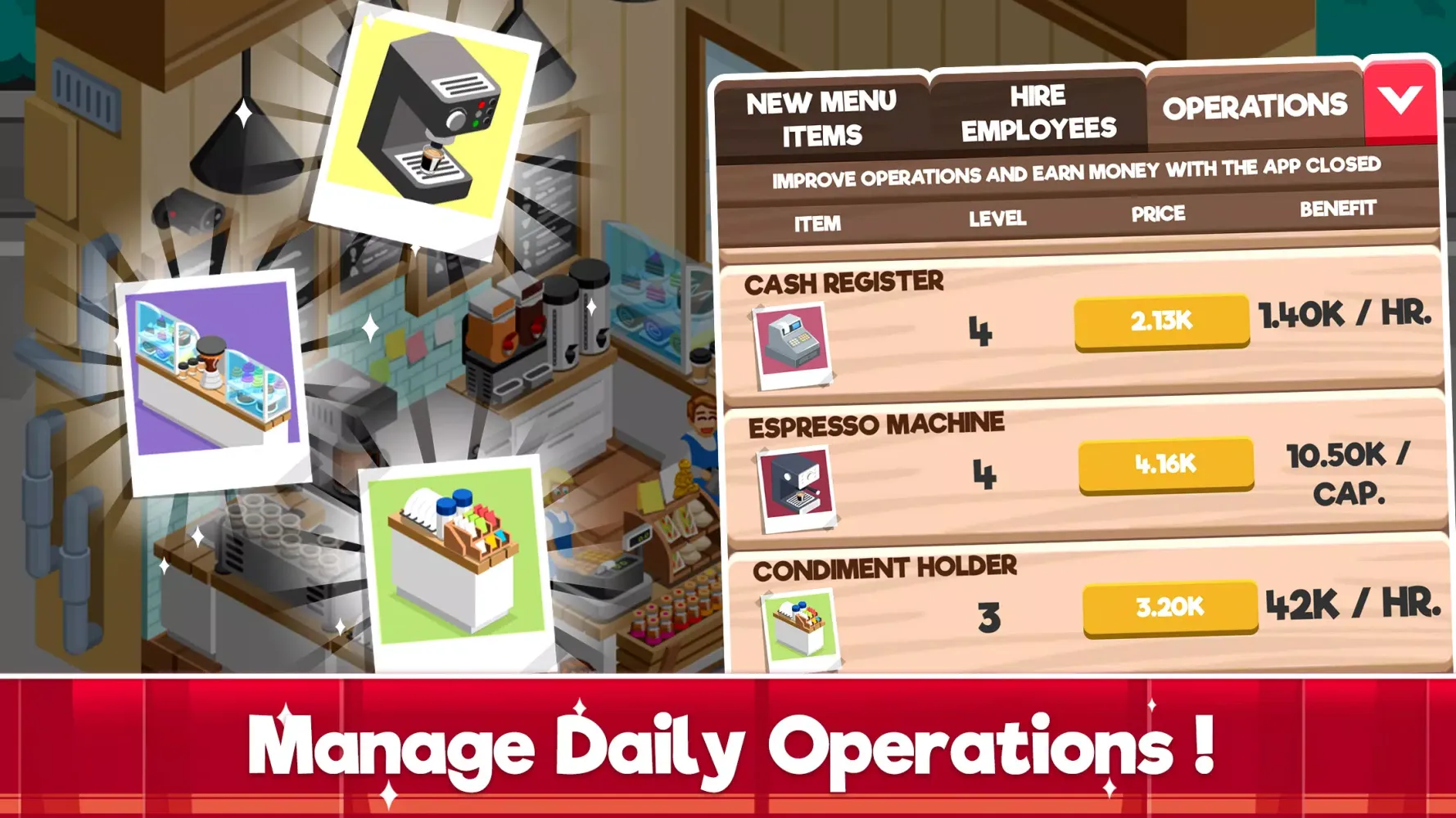 Idle Cafe Tycoon: Coffee Shop Screenshots