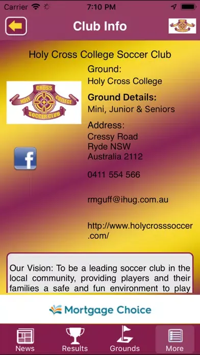 Holy Cross College SC Screenshots