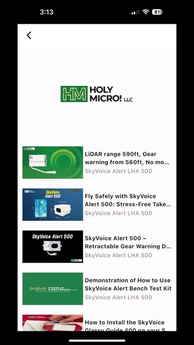 Tangkapan skrin SkyVoice Holy Micro