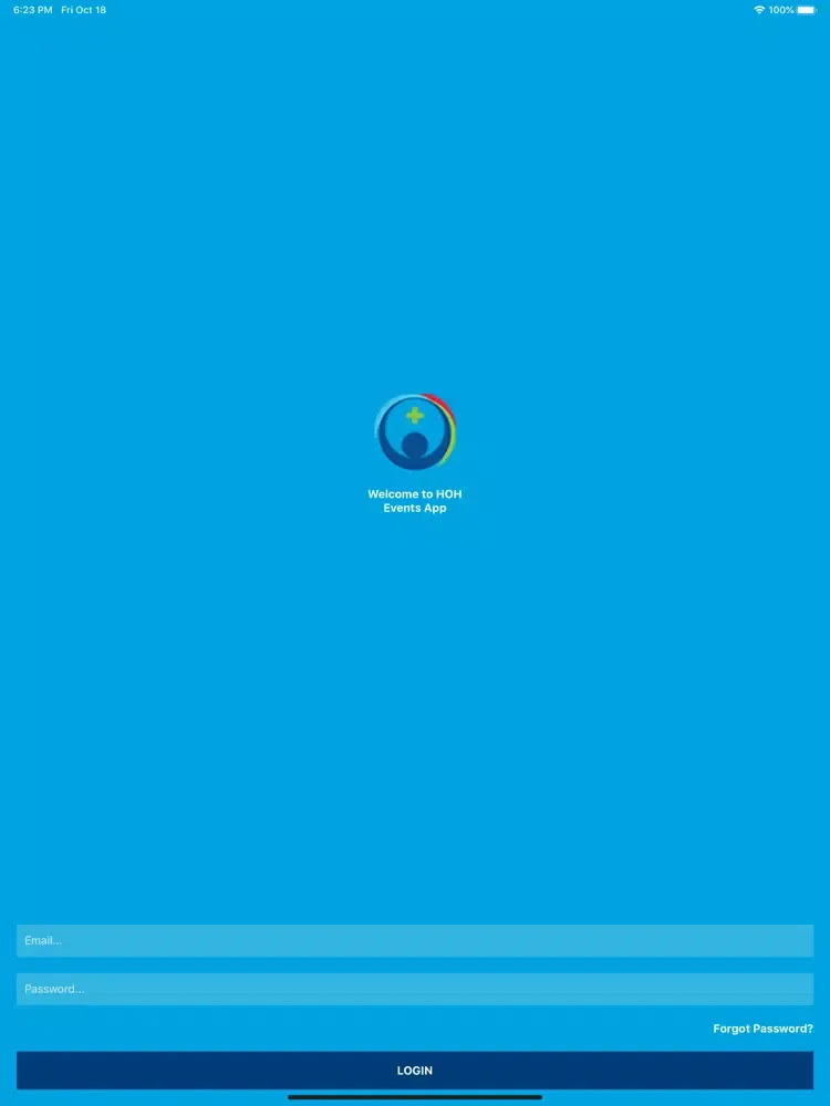 Capturas de pantalla de HOH Events Team App iPad 