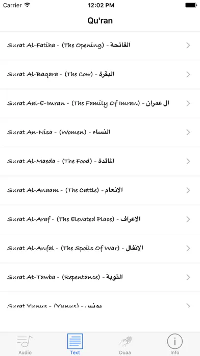 The Holy Quran - Text & Audio Ekran Görüntüleri