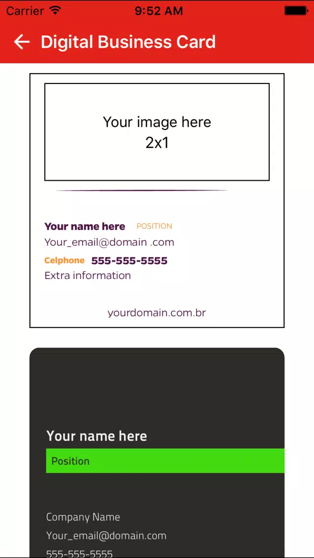 Digital Business Card应用截图