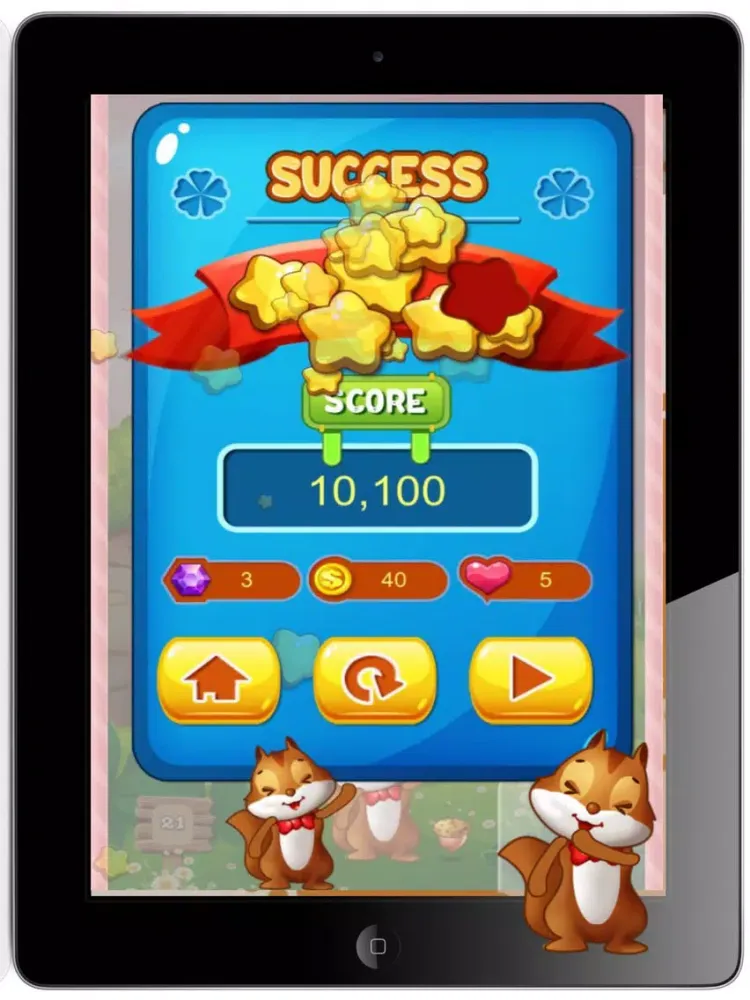 Ảnh chụp màn hình của Flying Squirrel Bubbler : Shooty Skies Kids Games iPad 