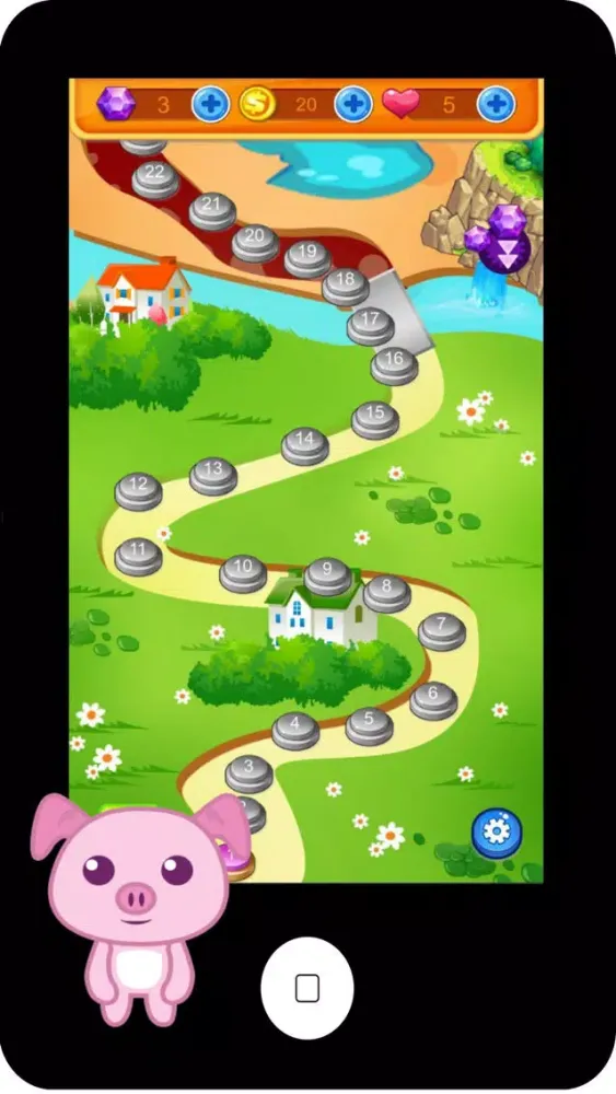 Ảnh chụp màn hình của Flying Squirrel Bubbler : Shooty Skies Kids Games