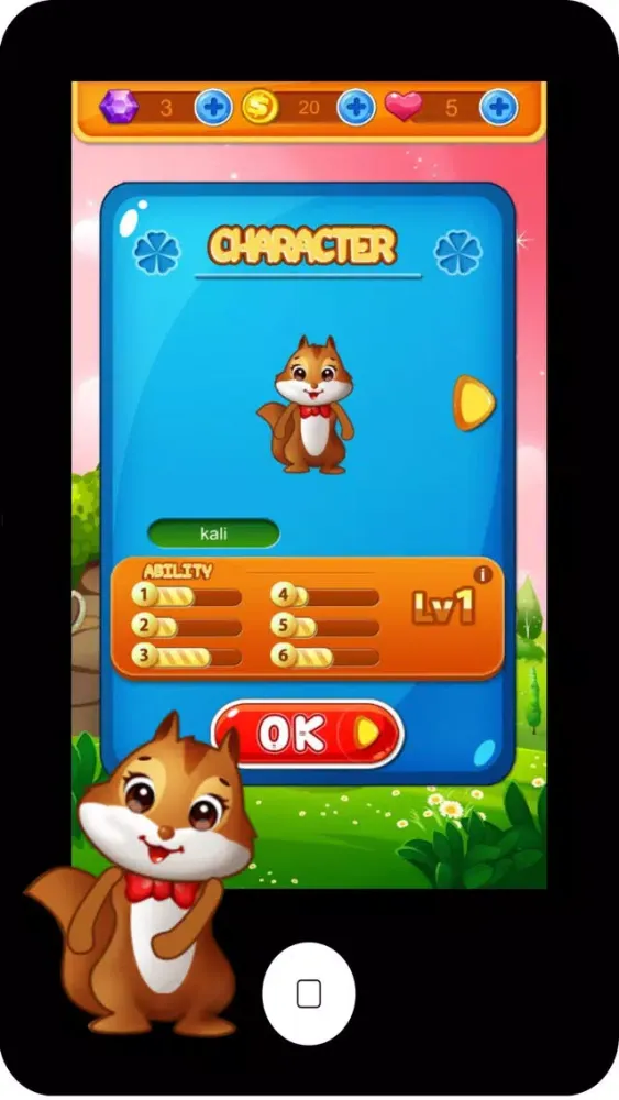 Ảnh chụp màn hình của Flying Squirrel Bubbler : Shooty Skies Kids Games