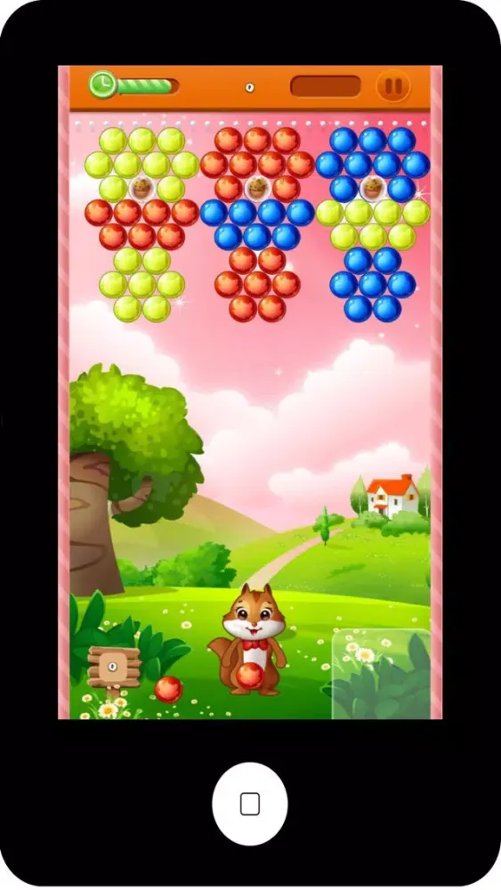 Ảnh chụp màn hình của Flying Squirrel Bubbler : Shooty Skies Kids Games