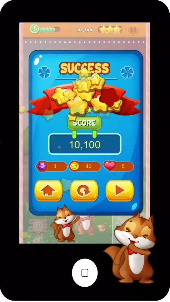 Ảnh chụp màn hình của Flying Squirrel Bubbler : Shooty Skies Kids Games