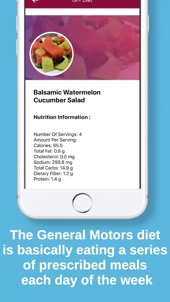 GM Diet : 7 Days Meal Planner Screenshots