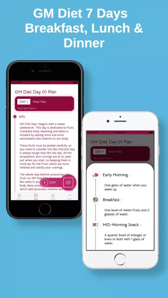 GM Diet : 7 Days Meal Planner Screenshots