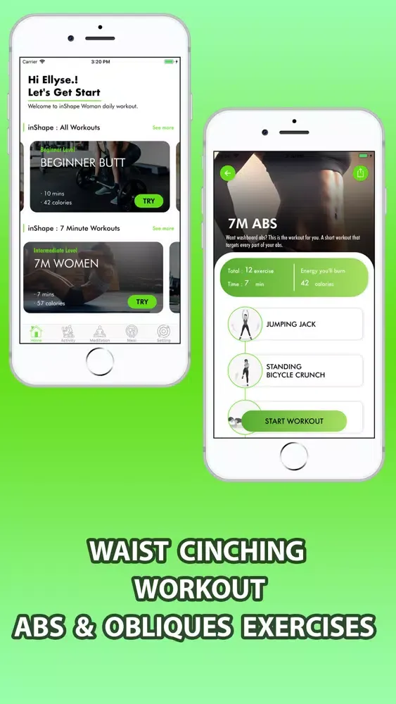 inShape: Women Workout Fitness 스크린샷