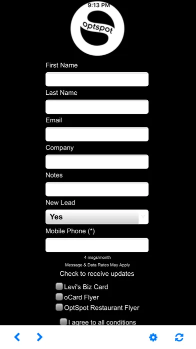 OptSpot App スクリーンショット
