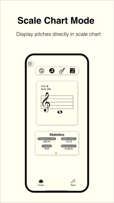 qTuner - Pitch Tuning Tool應用截圖