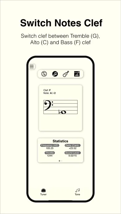 qTuner - Pitch Tuning Tool應用截圖
