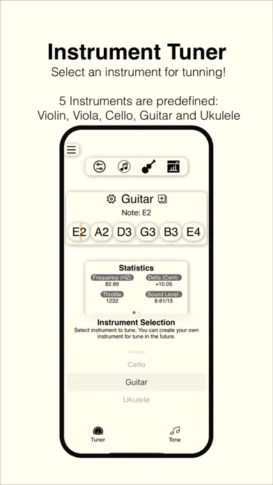 qTuner - Pitch Tuning Tool應用截圖