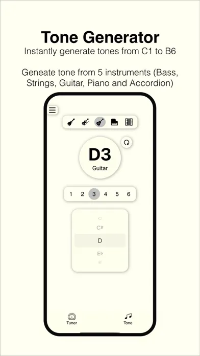 qTuner - Pitch Tuning Tool應用截圖