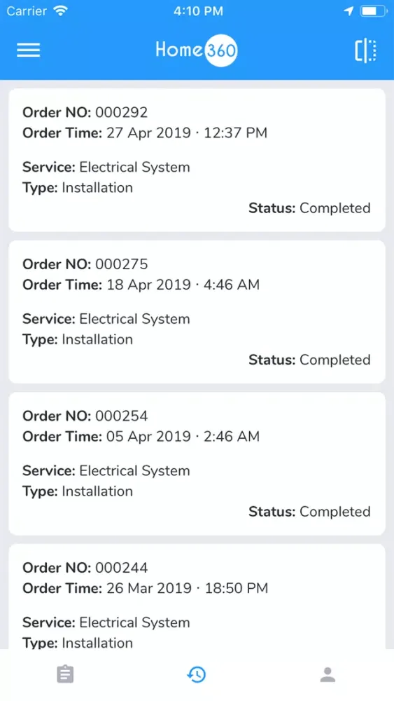 Zrzuty ekranu Home360 Technicians