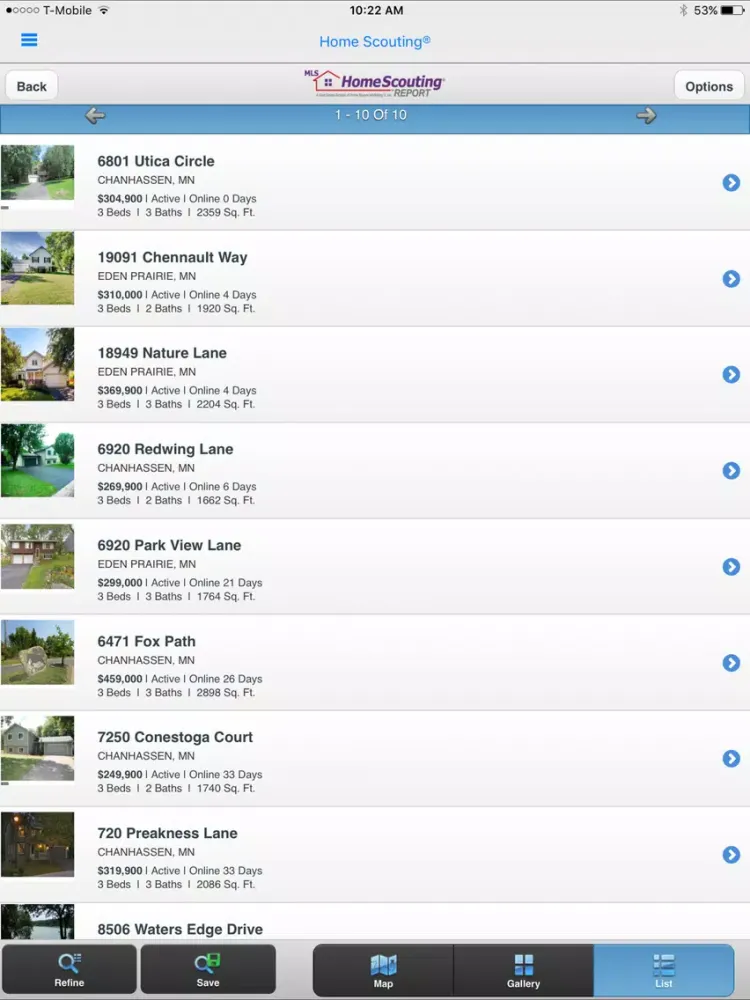 Home Scouting iPad  سکرین شاٹس