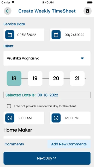 Home Care Timesheet Management应用截图