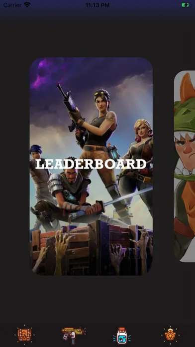 Zrzuty ekranu Fortnity Cases