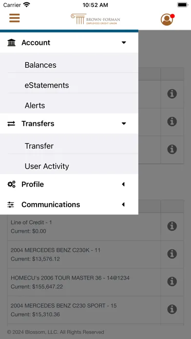 Brown-Forman ECU Mobile Screenshots