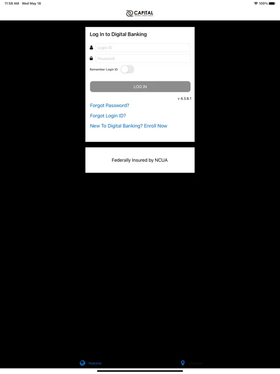 Capital FCU Mobile Banking iPad  Screenshots