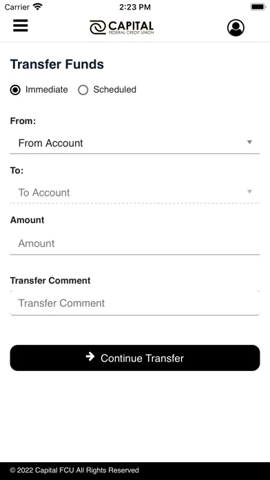 Capital FCU Mobile Banking Screenshots