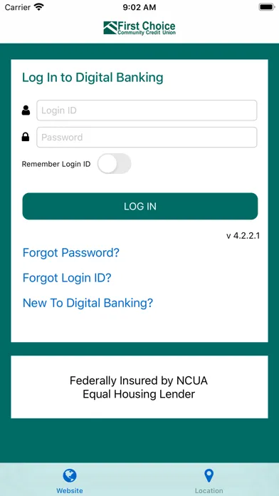 Zrzuty ekranu First Choice CCU Mobile