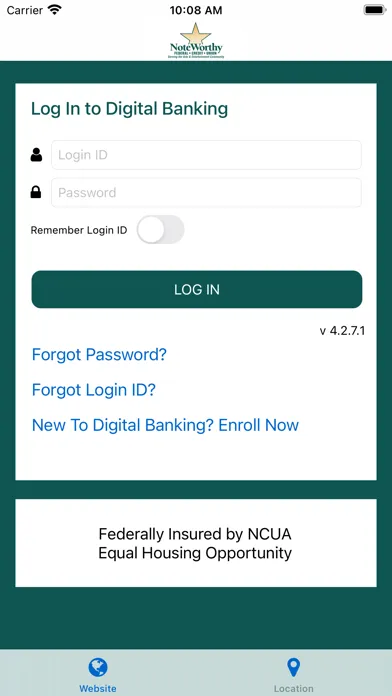 Noteworthy FCU Mobile سکرین شاٹس