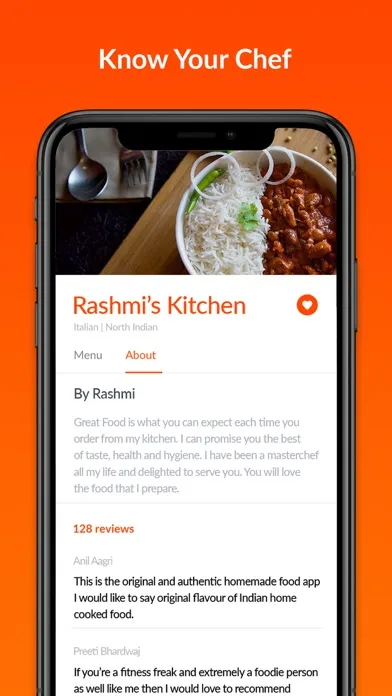 Ảnh chụp màn hình của HOMEFOODI - Homemade Food APP