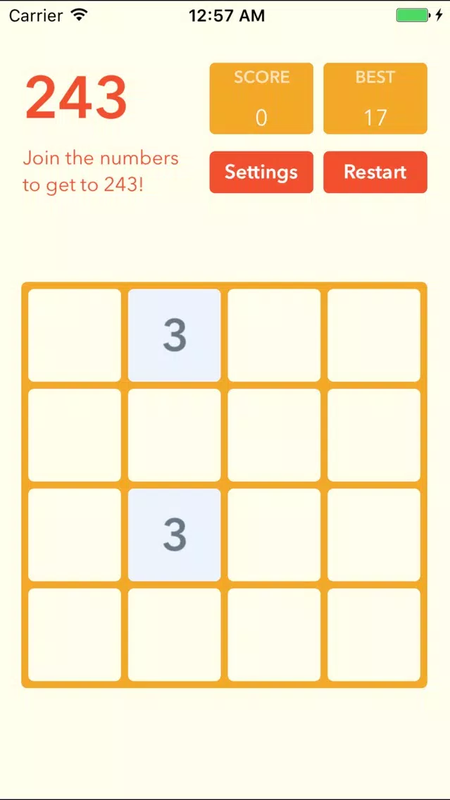 Tangkapan layar 2048 - Mango