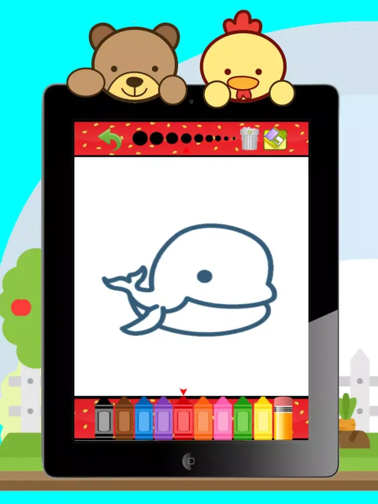 Ảnh chụp màn hình của Animal Coloring Pages - Painting Games for Kids iPad 