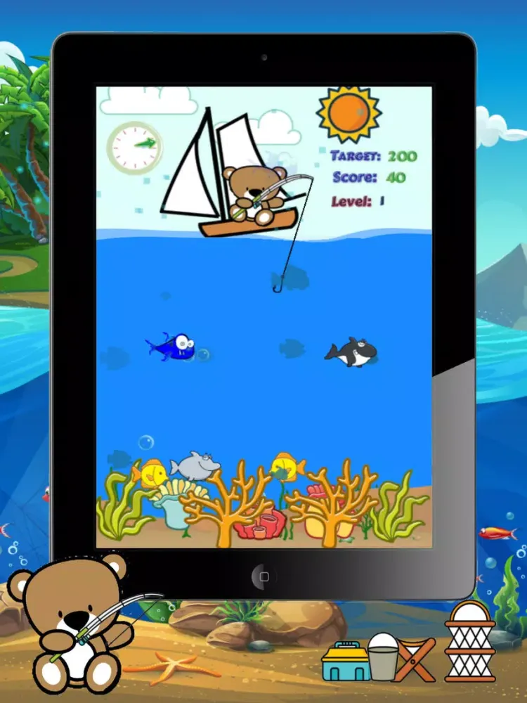 Capturas de tela do Hunting and Fishing Big Fish Adventure Easy Games iPad 