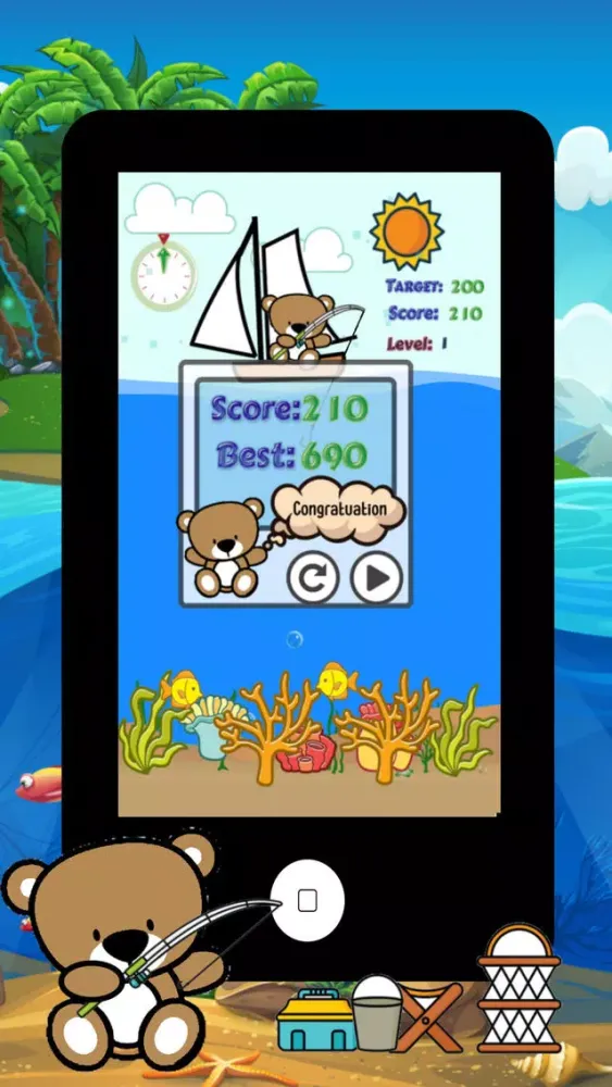 Capturas de tela do Hunting and Fishing Big Fish Adventure Easy Games