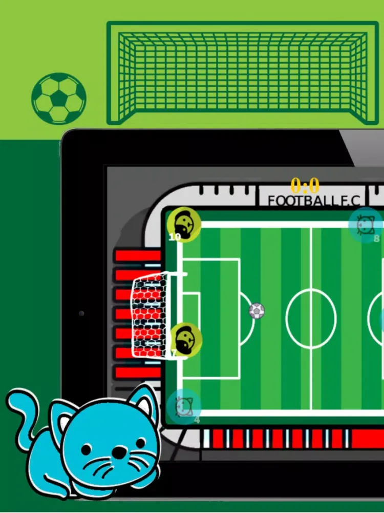 Captures d'écran de Cats vs Dogs Soccer Game iPad 