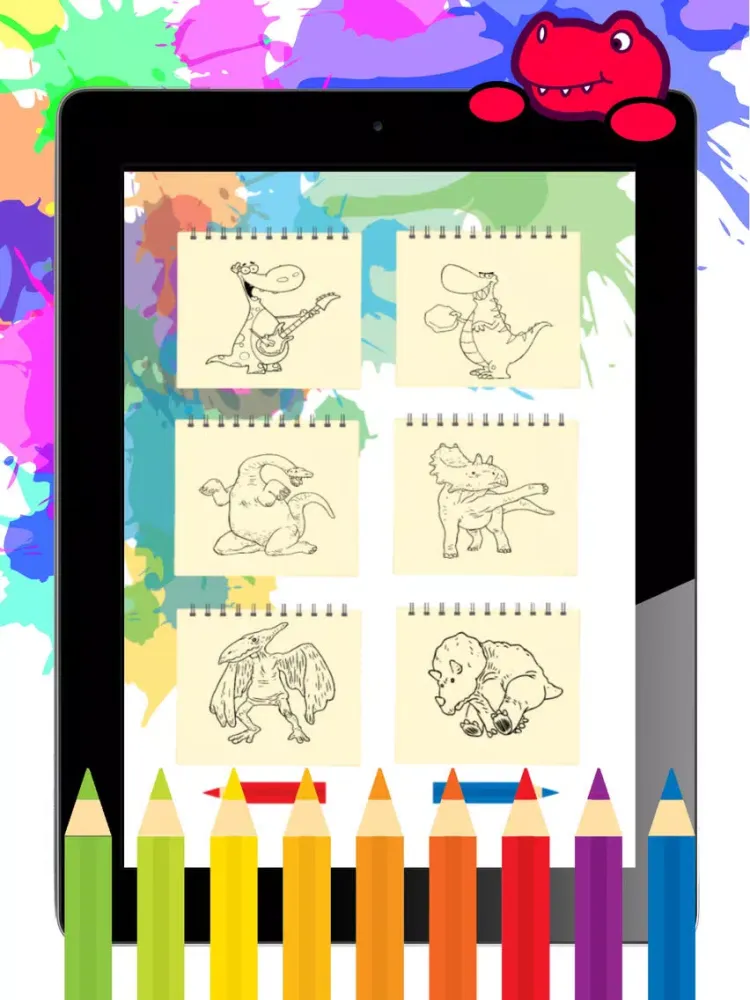 Dinosaur Coloring Pages Kids Game iPad  スクリーンショット