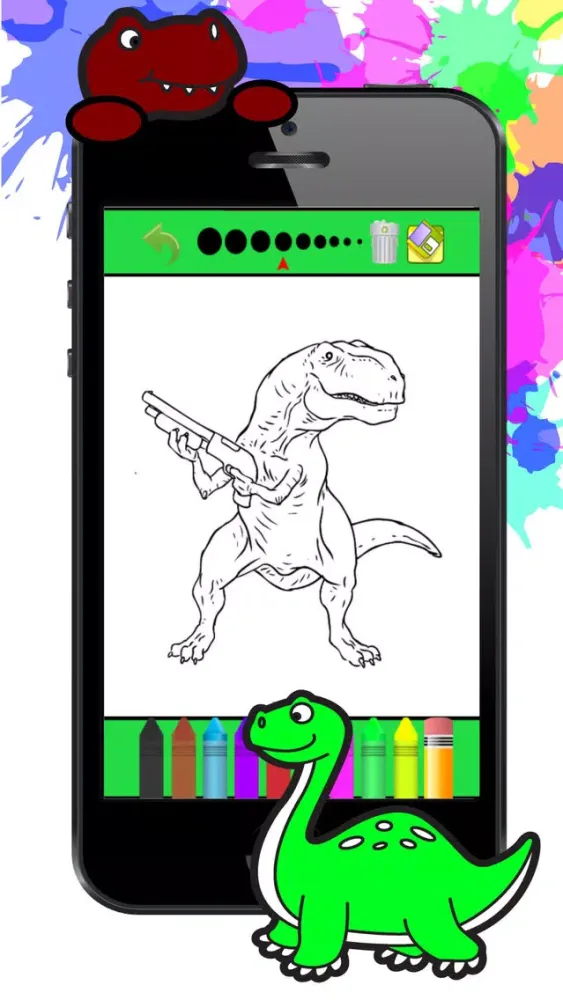 Dinosaur Coloring Pages Kids Game スクリーンショット