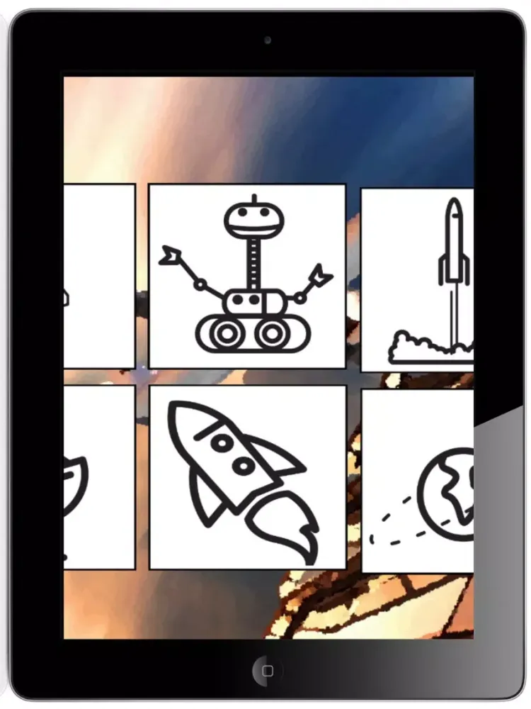 Rocket Space Coloring - Planets and Stars Fun iPad  Ekran Görüntüleri