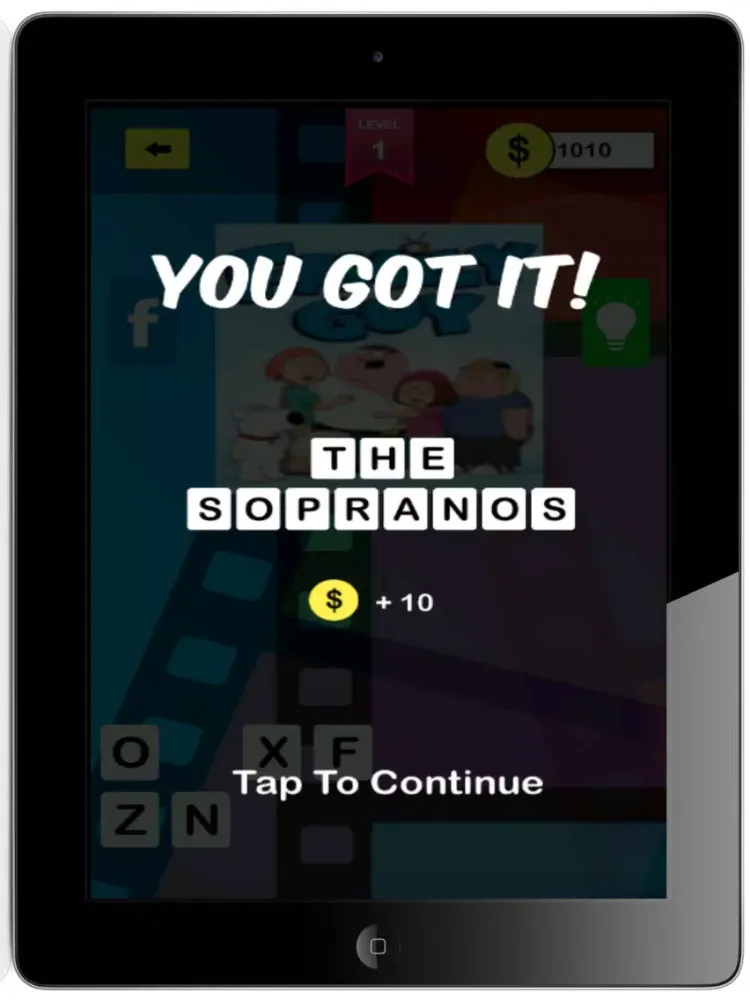 TV Show and Film Series - Trivia Quiz Kids Game iPad 应用截图