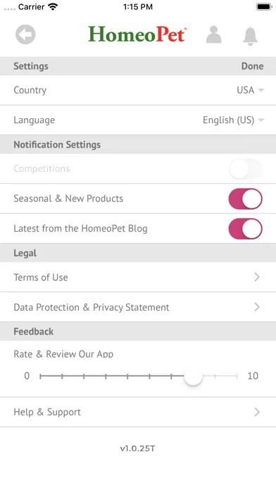 HomeoPet Natural Pet Care App Screenshots