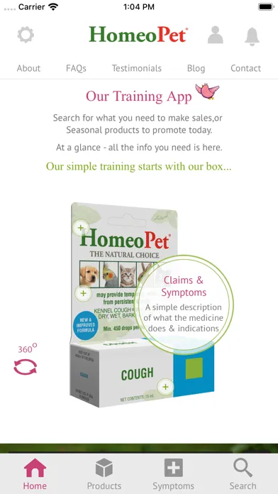 HomeoPet Natural Pet Care App Screenshots