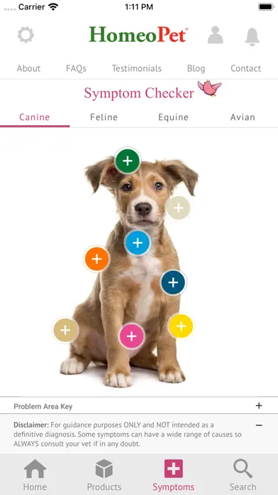 HomeoPet Natural Pet Care App Screenshots