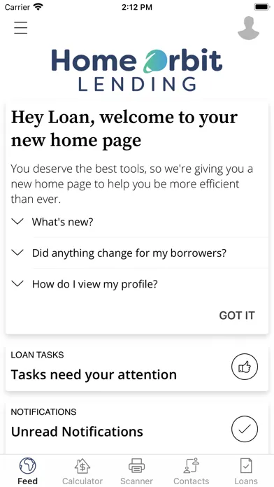 Tangkapan layar Home Orbit Lending