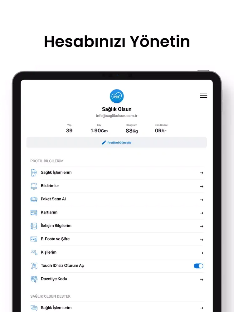 Скриншоты SağlıkOlsun - Evde Sağlık iPad 
