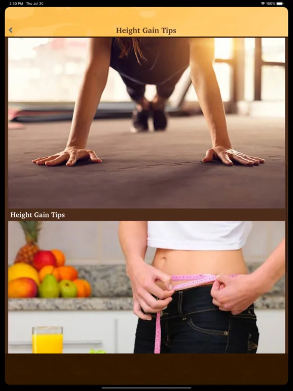 Captures d'écran de Home Remedies For Height Gain iPad 