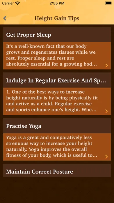 Captures d'écran de Home Remedies For Height Gain